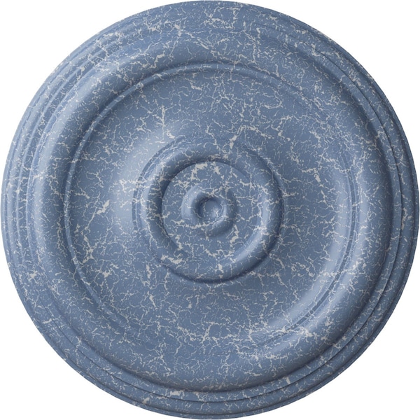 Ekena Millwork Traditional Ceiling Medallion (Fits Canopies up to 2 3/4"), 12"OD x 1"P, Americana Crackle CM12TRAMC - main